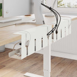 vidaXL Onder bureaustandaard voor kabelbeheer 2 st Wit 43 x 10 x 15 cm