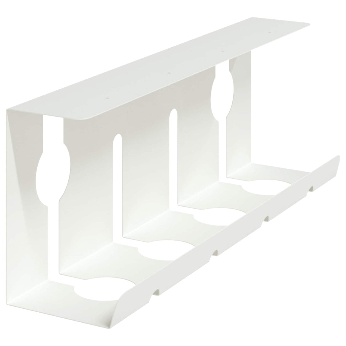 vidaXL Onder bureaustandaard voor kabelbeheer 2 st Wit 43 x 10 x 15 cm