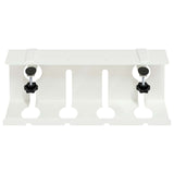 vidaXL Onder bureaustandaard voor kabelbeheer 2 st Wit 43 x 10 x 15 cm