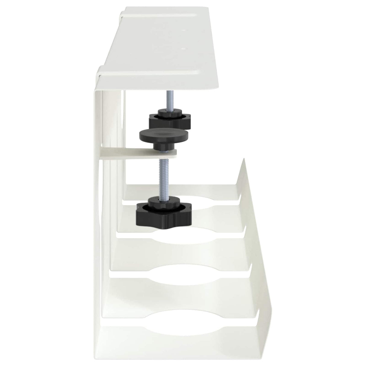 vidaXL Onder bureaustandaard voor kabelbeheer 2 st Wit 43 x 10 x 15 cm