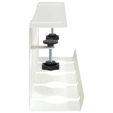 vidaXL Onder bureaustandaard voor kabelbeheer 2 st Wit 43 x 10 x 15 cm