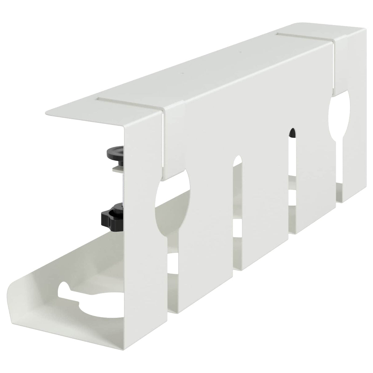 vidaXL Onder bureaustandaard voor kabelbeheer 2 st Wit 43 x 10 x 15 cm