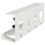vidaXL Onder bureaustandaard voor kabelbeheer 2 st Wit 43 x 10 x 15 cm
