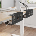 vidaXL Kabelgoot voor onder bureau 2 st Antracietkleurig