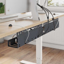 vidaXL Cable Management Tray for Under Desk 2 pcs Anthracite