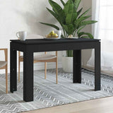 vidaXL Eettafel 120x60x76 cm bewerkt hout wit