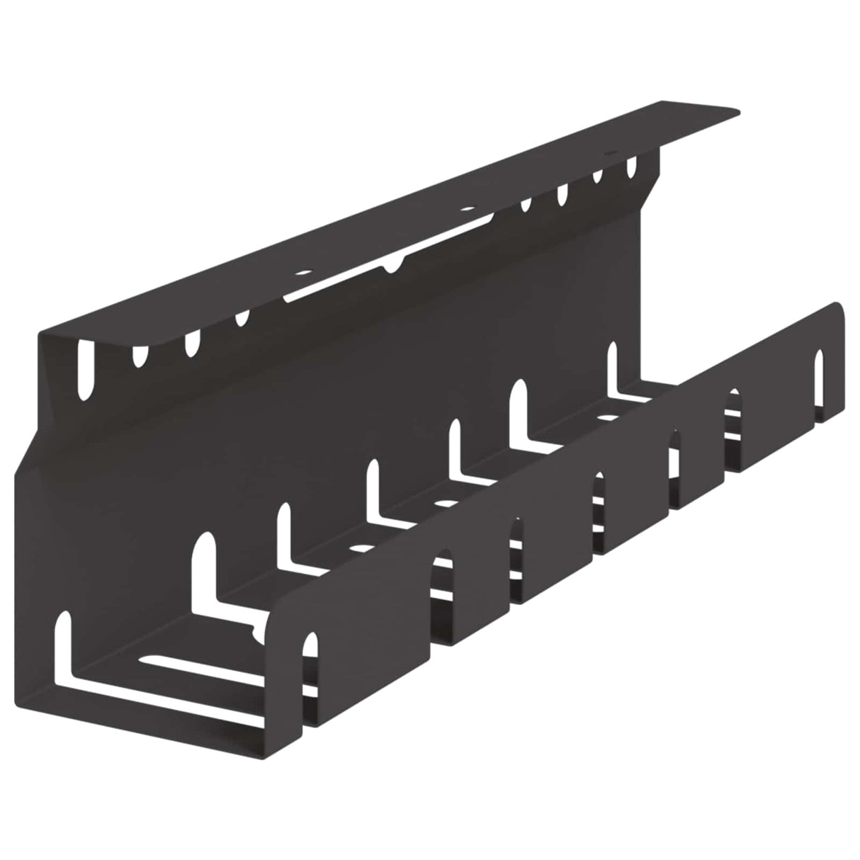 vidaXL Cable Management Tray for Under Desk 2 pcs Anthracite