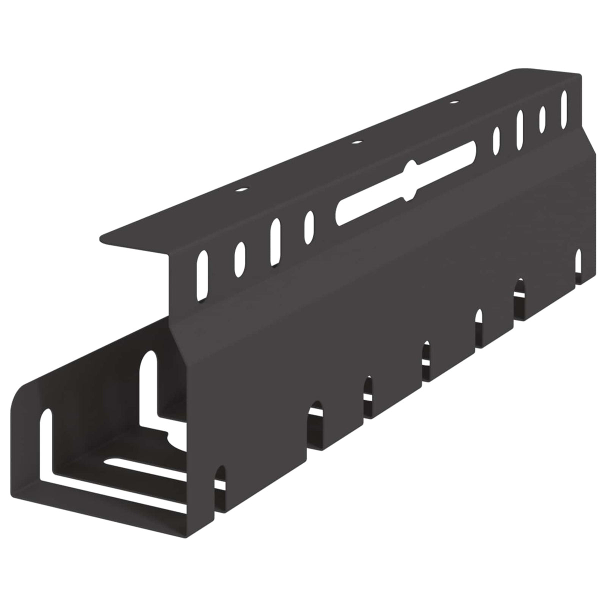 vidaXL Cable Management Tray for Under Desk 2 pcs Anthracite