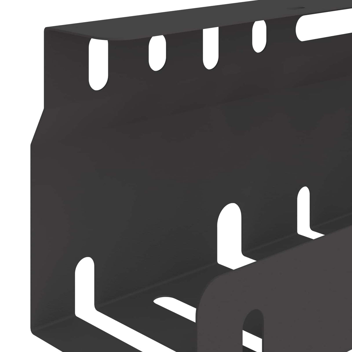 vidaXL Cable Management Tray for Under Desk 2 pcs Anthracite