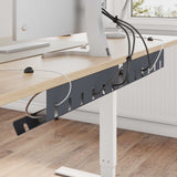 vidaXL Cable Duct for Under Desk 2 pcs Anthracite