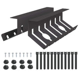 vidaXL Cable Duct for Under Desk 2 pcs Anthracite