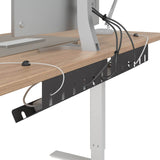 vidaXL Cable Duct for Under Desk 2 pcs Anthracite