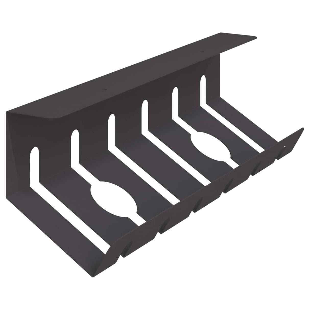 vidaXL Cable Duct for Under Desk 2 pcs Anthracite