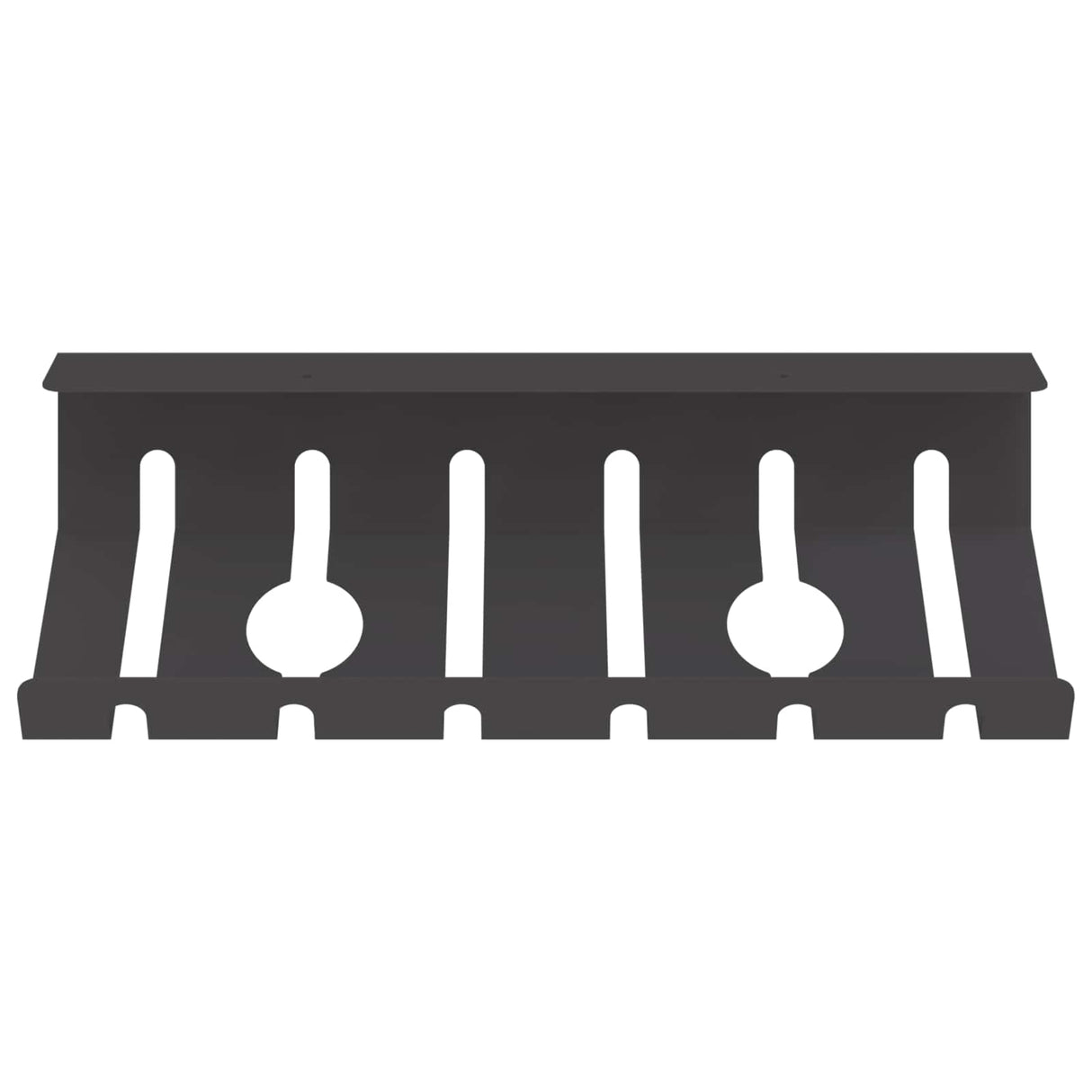 vidaXL Cable Duct for Under Desk 2 pcs Anthracite