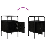 vidaXL Nightstand 2 pcs Smoked oak Engineered wood