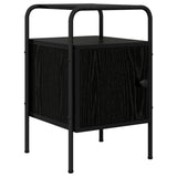 vidaXL Nightstand 2 pcs Smoked oak Engineered wood