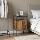 vidaXL Nightstand 2 pcs Smoked oak Engineered wood