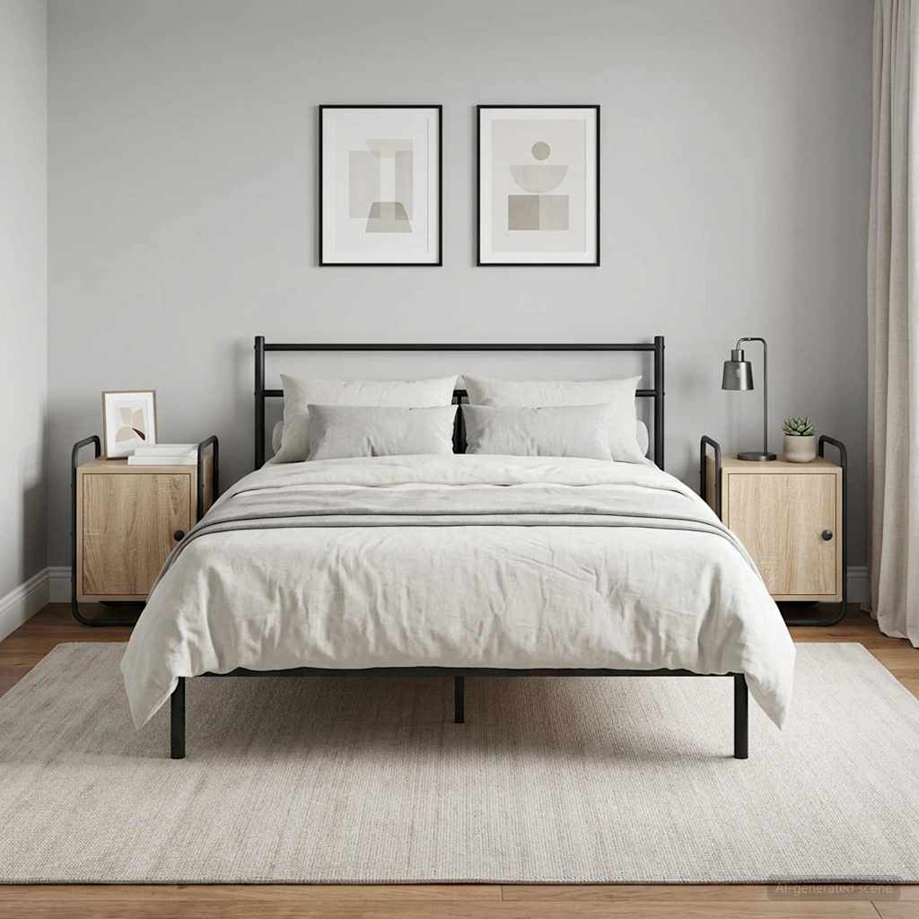 vidaXL Nachtkastje Grijs Sonoma 35 x 36,5 x 50 cm Bewerkt hout