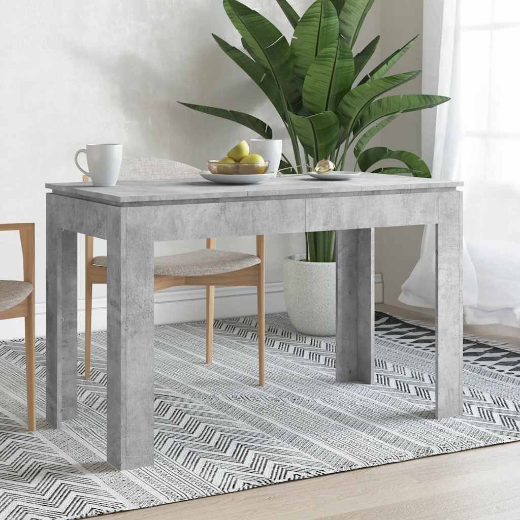 vidaXL Eettafel 120x60x76 cm bewerkt hout wit