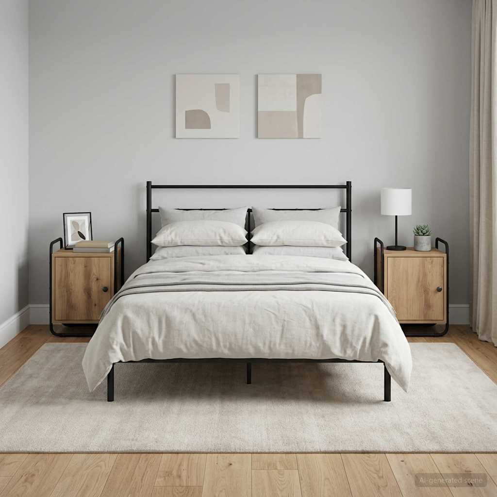 vidaXL Nachtkastje Grijs Sonoma 35 x 36,5 x 50 cm Bewerkt hout