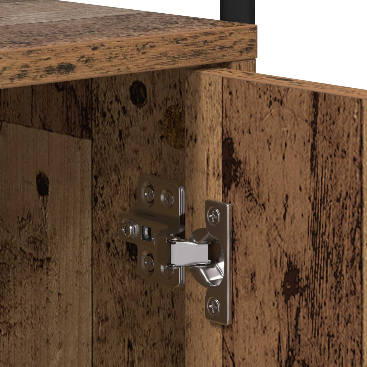 vidaXL Nachtkastje 2 st Zwart eiken Bewerkt hout