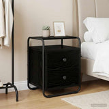 vidaXL Nightstand 2 pcs Reclaimed Wood Solid Wood