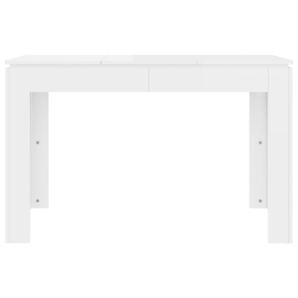 vidaXL Eettafel 120x60x76 cm bewerkt hout wit