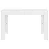 vidaXL Eettafel 120x60x76 cm bewerkt hout wit