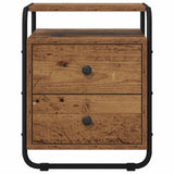 vidaXL Nightstand 2 pcs Reclaimed Wood Solid Wood