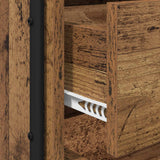 vidaXL Nightstand 2 pcs Reclaimed Wood Solid Wood