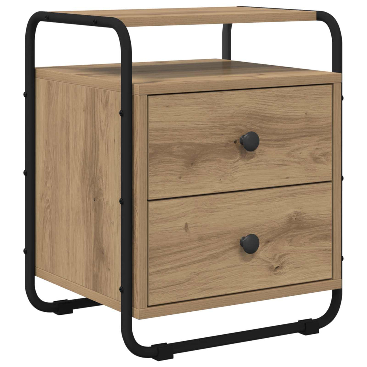 vidaXL Nightstand 2 pcs Reclaimed Wood Solid Wood