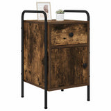 vidaXL Nightstand Smoked Oak 35x36.5x61 cm Engineered Wood