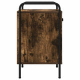 vidaXL Nightstand Smoked Oak 35x36.5x61 cm Engineered Wood