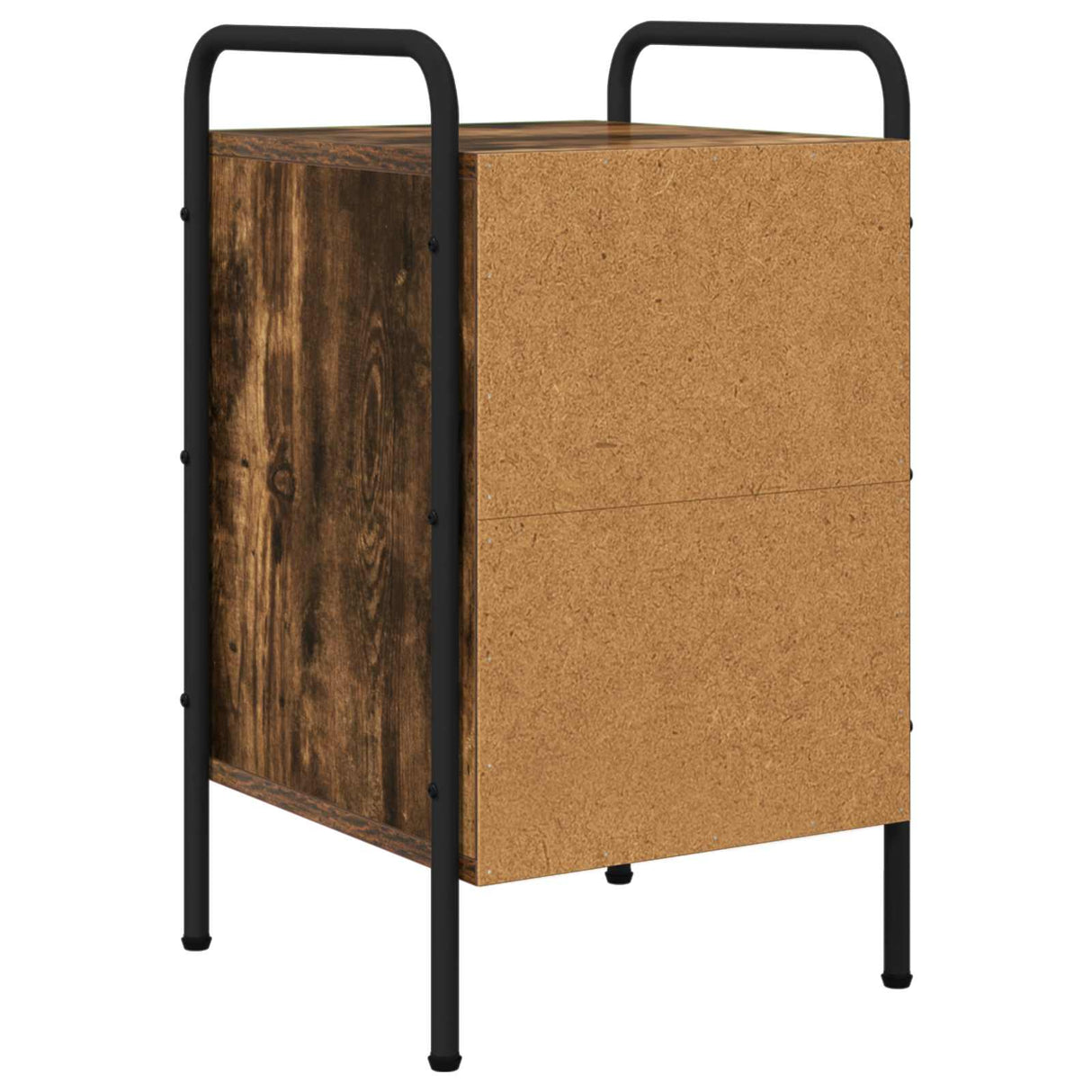 vidaXL Nightstand Smoked Oak 35x36.5x61 cm Engineered Wood