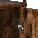 vidaXL Nightstand Smoked Oak 35x36.5x61 cm Engineered Wood