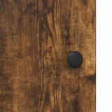 vidaXL Nightstand Smoked Oak 35x36.5x61 cm Engineered Wood