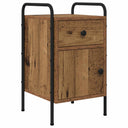vidaXL Nightstand Smoked Oak 35x36.5x61 cm Engineered Wood
