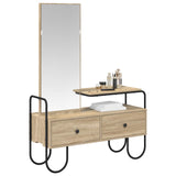 vidaXL Kaptafel met lade met plank Sonoma Eiken Bewerkt hout