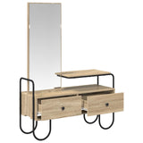 vidaXL Kaptafel met lade met plank Sonoma Eiken Bewerkt hout