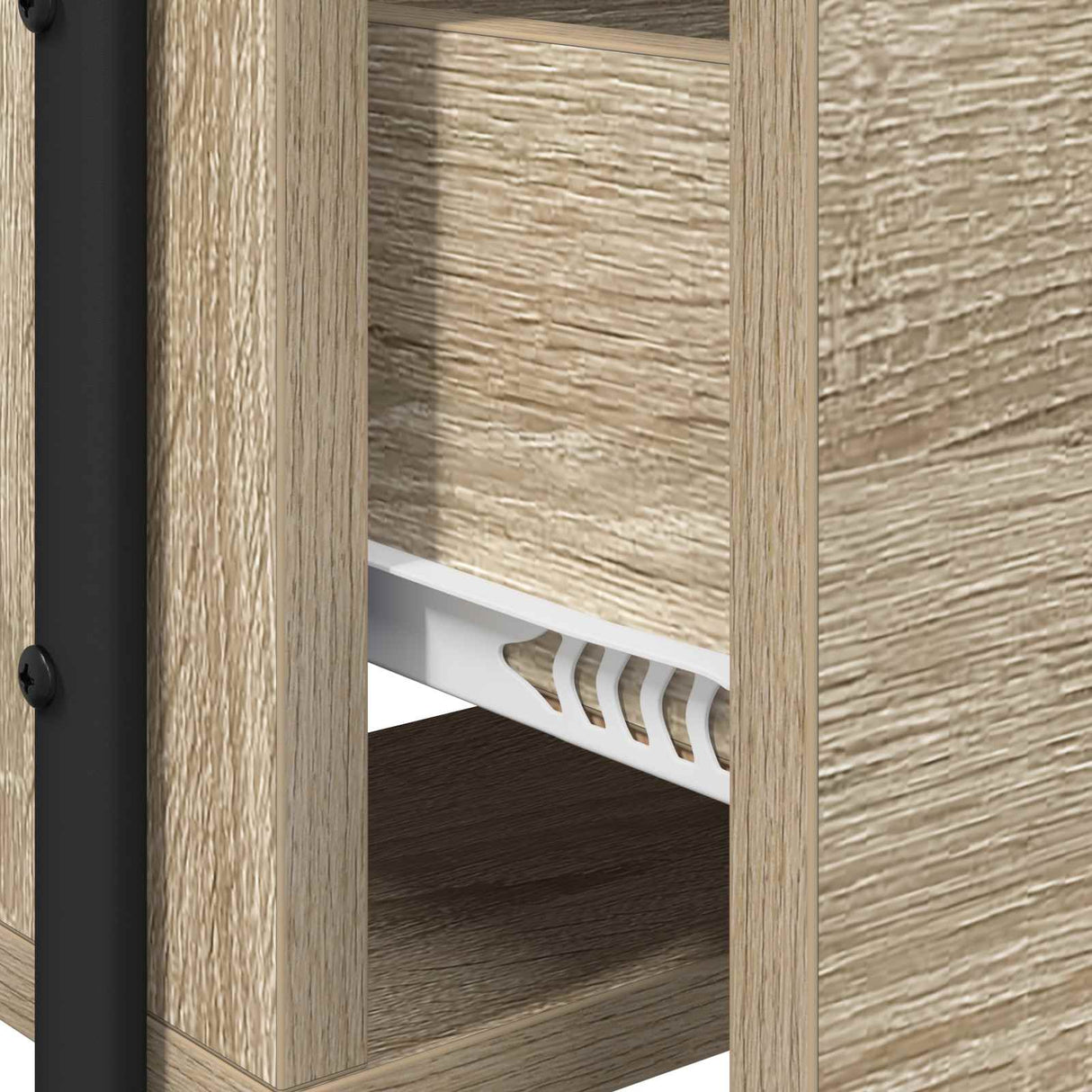 vidaXL Kaptafel met lade met plank Sonoma Eiken Bewerkt hout