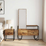 vidaXL Kaptafel met lade met plank Sonoma Eiken Bewerkt hout