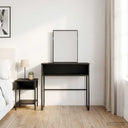 vidaXL Dressing Table with Shelf Grey Sonoma 81x40x131 cm Engineered Wood