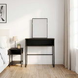 vidaXL Dressing Table with Shelf Grey Sonoma 81x40x131 cm Engineered Wood