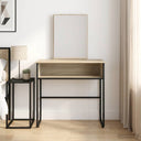 vidaXL Dressing Table with Shelf Grey Sonoma 81x40x131 cm Engineered Wood