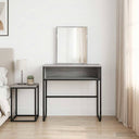vidaXL Dressing Table with Shelf Grey Sonoma 81x40x131 cm Engineered Wood