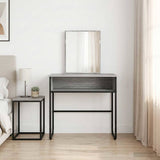 vidaXL Dressing Table with Shelf Grey Sonoma 81x40x131 cm Engineered Wood