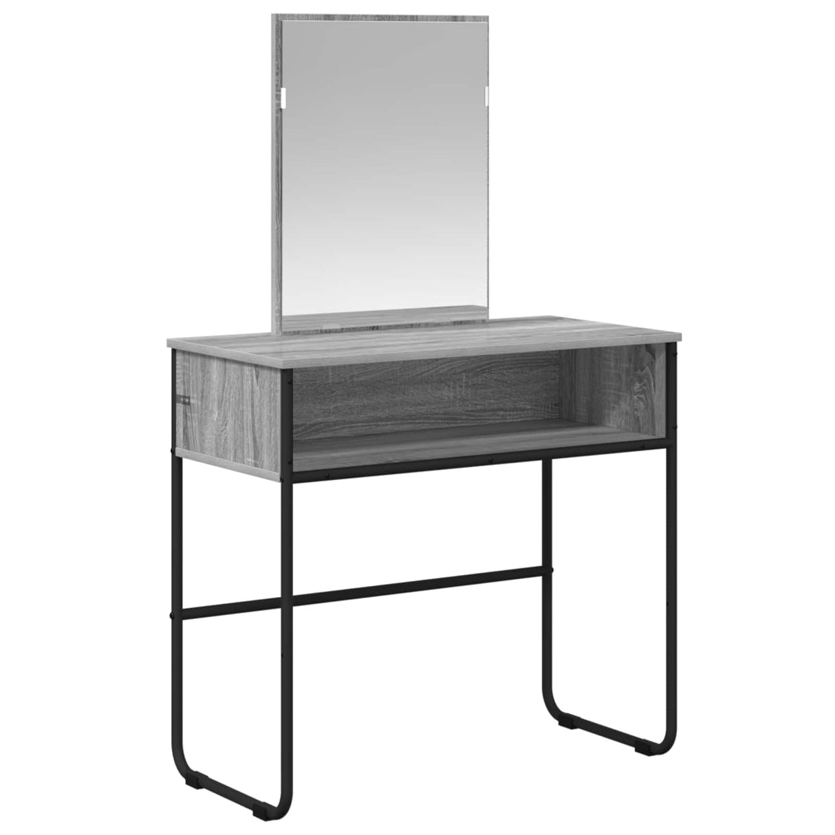 vidaXL Dressing Table with Shelf Grey Sonoma 81x40x131 cm Engineered Wood