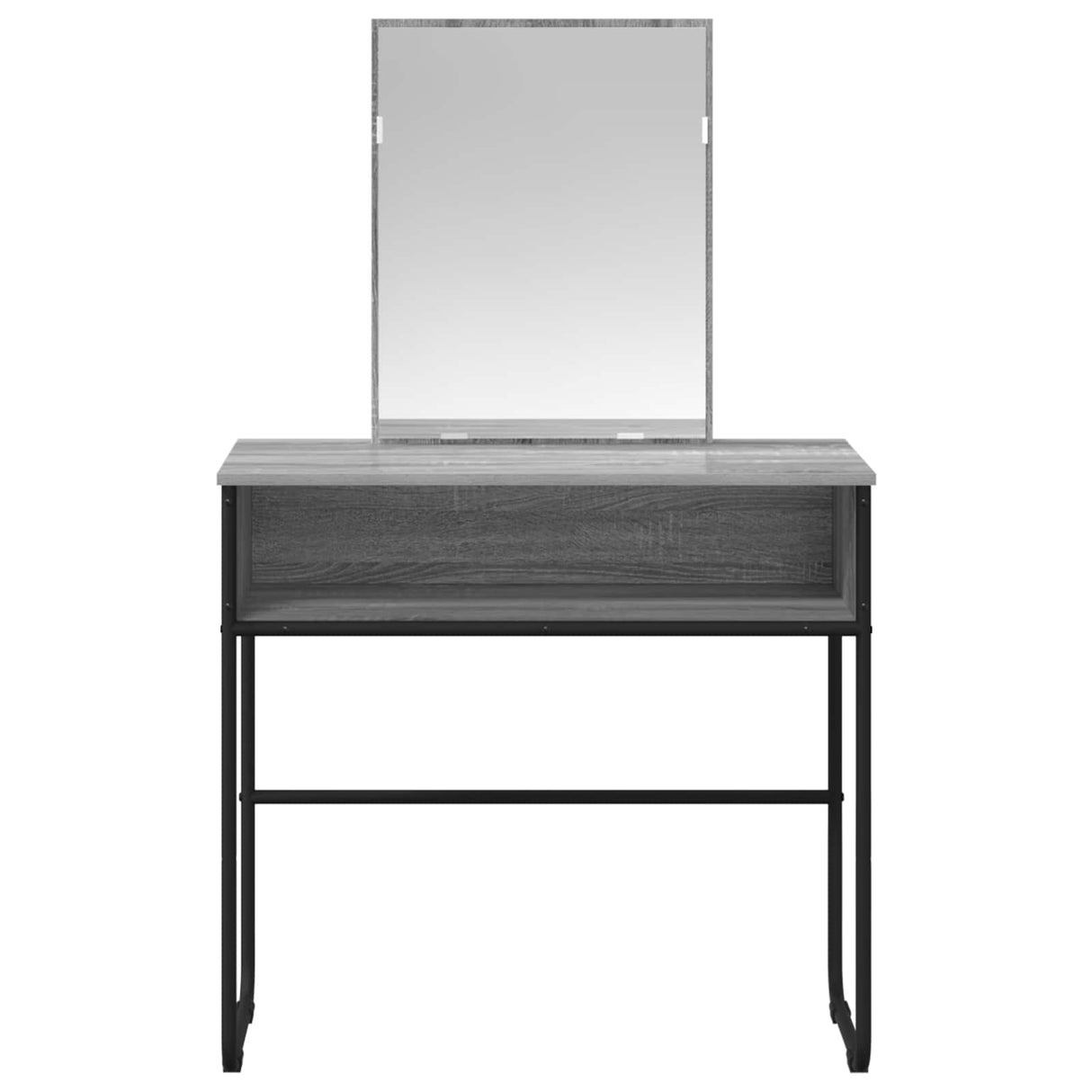 vidaXL Dressing Table with Shelf Grey Sonoma 81x40x131 cm Engineered Wood