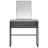 vidaXL Dressing Table with Shelf Grey Sonoma 81x40x131 cm Engineered Wood
