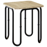 vidaXL Salontafel Zwart 40 x 40 x 45 cm Bewerkt hout
